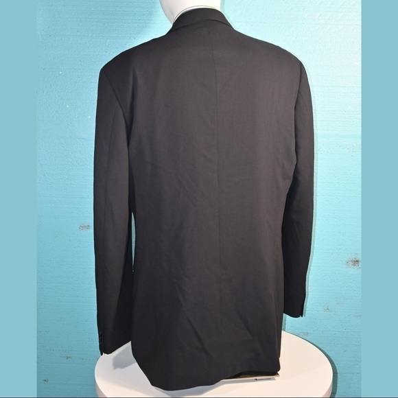 HUGO BOSS Barneys New York Wool Suit Jacket Navy Blue Blazer Men’s Size 42L - Picture 5 of 16